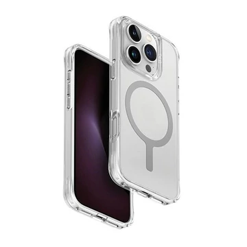 Uniq Lifepro Extreme Apple iPhone 16 Pro Magsafe szilikon tok, átlátszó/fehér