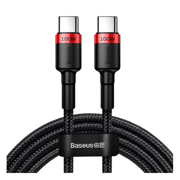 Baseus Cafule USB-C adatkábel, 100W 2m, fekete