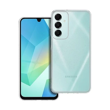 Clear 2mm Samsung A16 5G csillámos szilikon tok, átlátszó