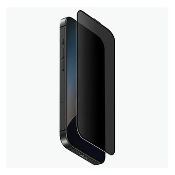 Uniq Optix Privacy iPhone 16 Plus / 15 Plus / 14 Pro Max tempered glass kijelzővédő fólia felhelyező kerettel
