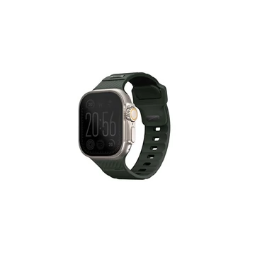 Uniq Stride KFM Apple Watch 41/40/38mm gumis szilikon szíj, khaki/zöld