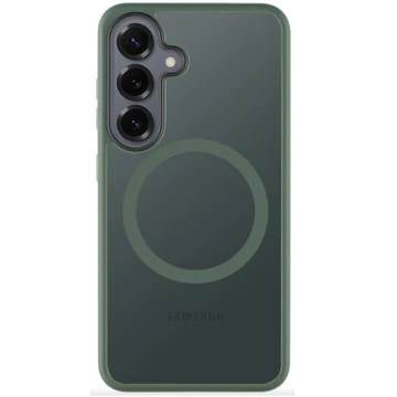 Tactical MagForce Hyperstealth Samsung Galaxy S25 hátlap tok, áttetsző/sötétszöld
