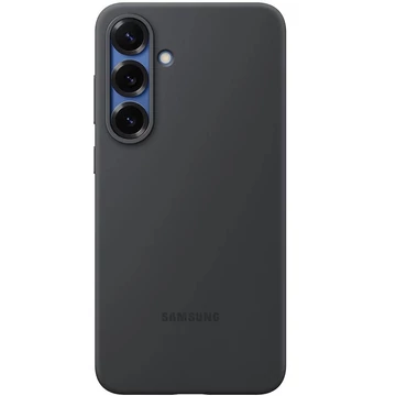 Samsung Galaxy S25+ Silicone Cover, gyári szilikon tok, fekete