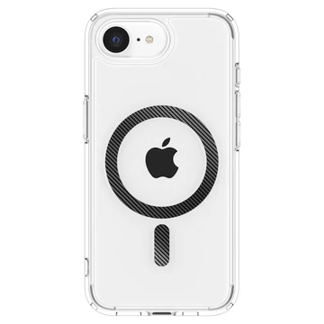 Spigen Ultra Hybrid MagFit Apple iPhone 16e MagSafe tok, Carbon Fiber,  átlátszó-fekete