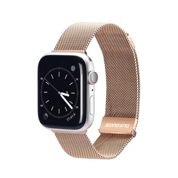 Dux Ducis Apple Watch 42/44/45mm milánói szíj, rozéarany