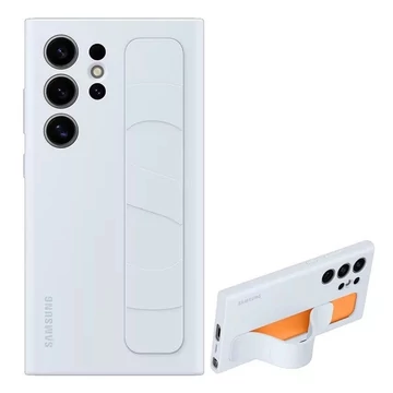 Samsung Galaxy S24 Ultra Stand Grip gyári tok, Világos kék