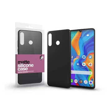 Xprotector Matte, ultra vékony szilikon hátlap tok, Huawei P30 Lite, fekete