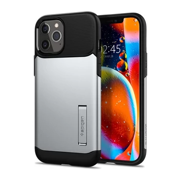 Spigen Slim Armor Apple iPhone 12 Pro Max tok, Satin Silver, ezüst