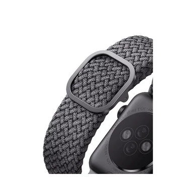 Uniq Aspen fonott szíj Apple Watch 42/44/45/49mm, szürke