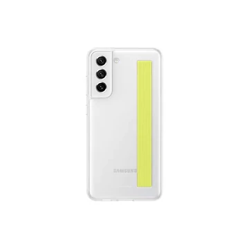 Samsung Galaxy S21 FE Clear Strap Cover, gyári tok, fehér, EF-XG990CW