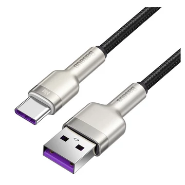 Baseus Cafule USB-C gyorstöltő töltő- és adatkábel, 0,25m, fekete