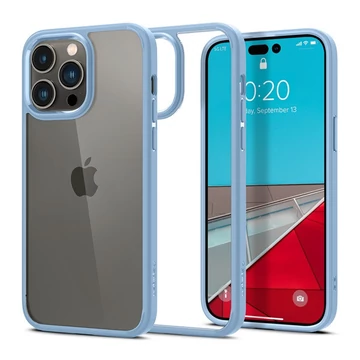 Spigen Crystal Hybrid Apple iPhone 14 Pro tok, Max tok, Sierra Blue, kék