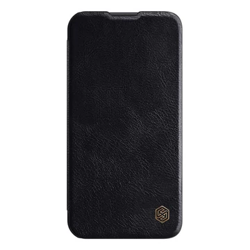 Nillkin Qin Pro Apple iPhone 14 Pro bőr  flip tok, fekete