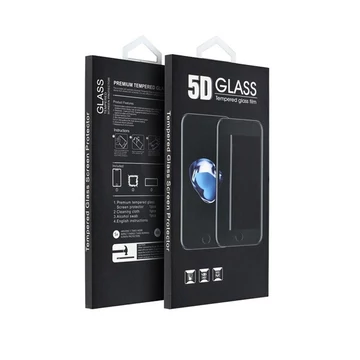 Xiaomi Redmi 10C, 5D Full Glue hajlított tempered glass kijelzővédő üvegfólia, fekete