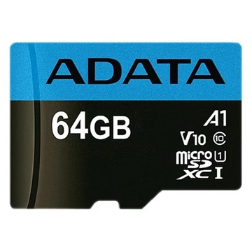 ADATA Memóriakártya MicroSDXC 64GB + Adapter UHS-I CL10 (100/25)