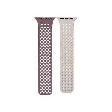 Phoner Spike Apple Watch szilikon szíj, 38/40/41mm, lila/barna