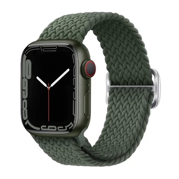 Phoner Hook Apple Watch csatos fonott szövet szíj, 38/40/41mm, fenyő