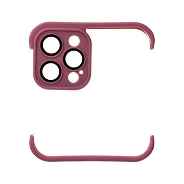 Mini bumper szilikon tok, Apple iPhone 12 Pro, cseresznye