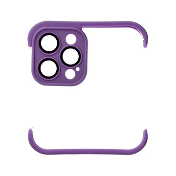 Mini bumper szilikon tok, Apple iPhone 12 Pro, lila