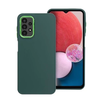 Frame Samsung Galaxy A13 4G közepesen ütésálló tok kameravédő kerettel, zöld