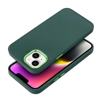 Frame Xiaomi Redmi 12C közepesen ütésálló tok kameravédő kerettel, zöld