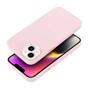 Frame Xiaomi Redmi Note 12 5G közepesen ütésálló tok kameravédő kerettel, rózsaszín