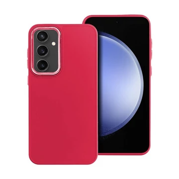 Frame Samsung Galaxy S23 FE közepesen ütésálló tok kameravédő kerettel, magenta
