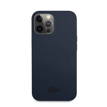 Lacoste Glossy Printing Logo iPhone 13 Pro Max szilikon tok, sötétkék