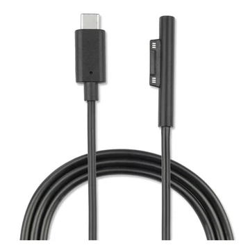 4smarts USB-C / Microsoft Surface töltőkábel, 5A, 1m, fekete