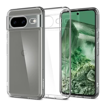 Spigen Ultra Hybrid Google Pixel 8 tok, Crystal Clear, átlátszó