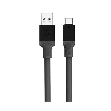 Tactical Fat Man USB / USB-C töltő- és adatkábel, 1m, szürke