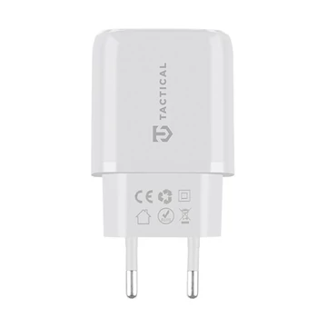 Tactical Base Plug Dual gyorstöltő adapter USB-A+ USB-C, 20W,fehér
