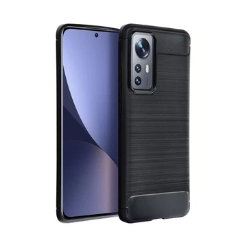 Forcell Carbon Xiaomi Redmi 12C szilikon tok, fekete