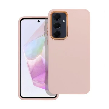 Frame Samsung Galaxy A35 5G közepesen ütésálló tok kameravédő kerettel, rózsaszín