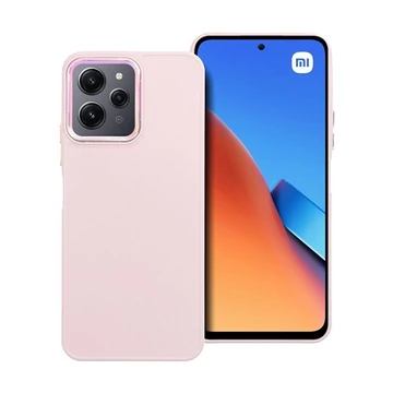 Frame Xiaomi Redmi 12 4G / 12 5G közepesen ütésálló tok kameravédő kerettel, rózsaszín