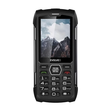Evolveo Strongphone H1 DualSim vízálló nyomógombos mobiltelefon, fekete/szürke