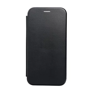 Forcell Elegance oldalra nyíló hátlap tok Apple iPhone 16, fekete