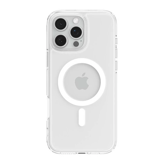 Spigen Ultra Hybrid MagFit Apple iPhone 16 Pro Max tok, + EZ FIT kijelzővédő fólia csomag, fehér ACS08141