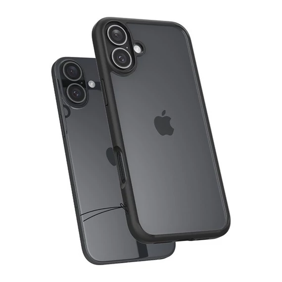 Spigen Ultra Hybrid iPhone 16 Plus tok, Matte Black, fekete ACS08072