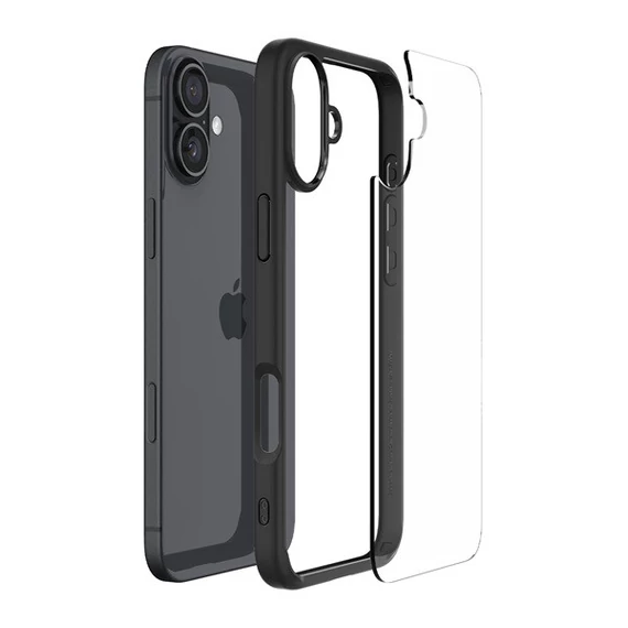 Spigen Ultra Hybrid iPhone 16 Plus tok, Matte Black, fekete ACS08072
