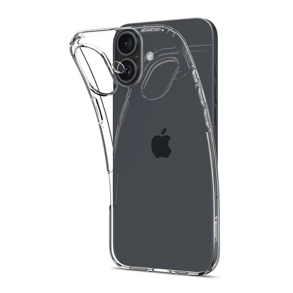 Spigen Liquid Crystal iPhone 16 Plus tok, Crystal Clear, átlátszó ACS08064