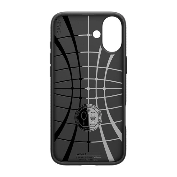 Spigen Liquid Air iPhone 16 tok, Matte Black, fekete ACS08194