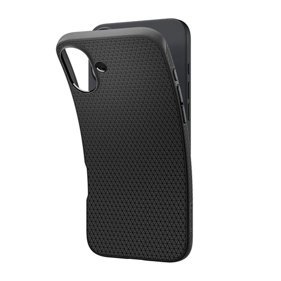 Spigen Liquid Air iPhone 16 tok, Matte Black, fekete ACS08194
