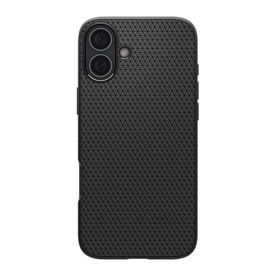 Spigen Liquid Air iPhone 16 tok, Matte Black, fekete ACS08194
