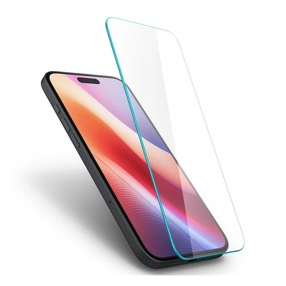 Spigen Glas.tR SLIM HD Apple iPhone 16 Plus/ iPhone 15 PlusTempered kijelzővédő fólia (1db) AGL06890