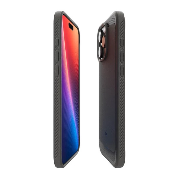 Spigen Rugged Armor MagFit Apple iPhone 16 Pro Max tok, Matte Black, fekete ACS07986