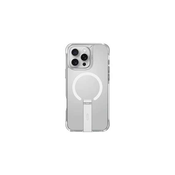 Uniq Eleva Apple iPhone 16 Pro Magsafe szilikon tok tartó résszel, átlátszó
