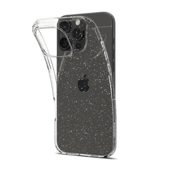 Spigen Liquid Crystal Glitter Apple iPhone 16 Pro Max tok, Crystal Quartz, átlátszó