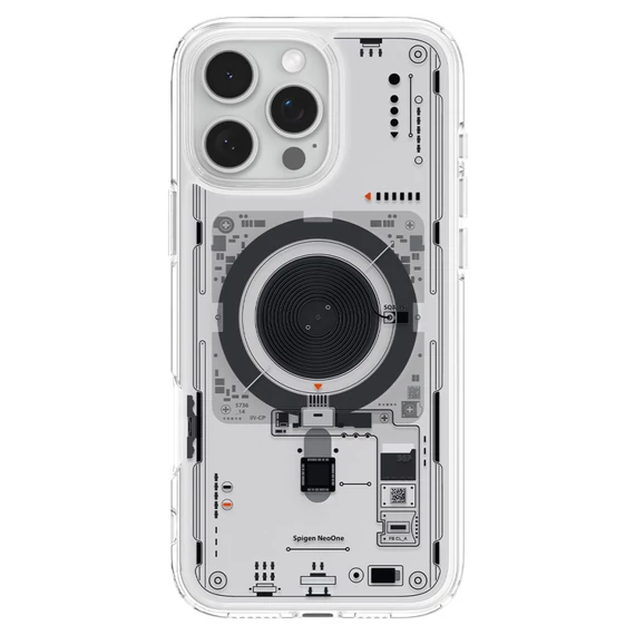 Spigen Ultra Hybrid MagFit Apple iPhone 16 Pro Max tok, Neo One MagSafe, átlátszó