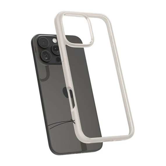 Spigen Ultra Hybrid Apple iPhone 16 Pro Max tok, Natural Titanium, átlátszó-bézs